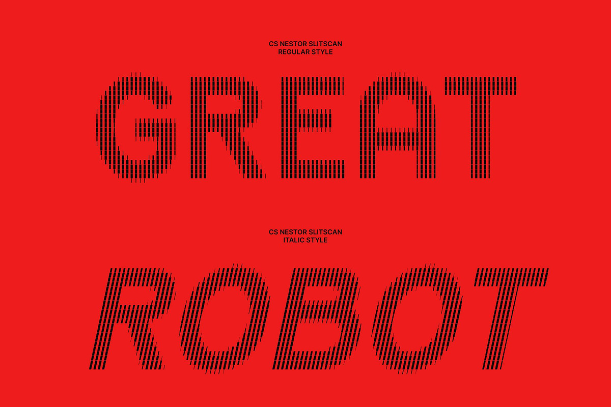 CS Nestor Slitscan, a Sans Serif Font by Craft Supply Co. (Photo 3 of 8)