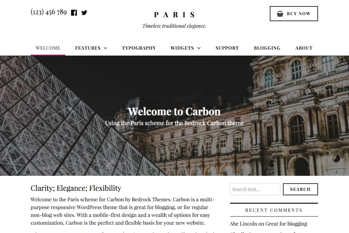 Carbon by Bedrock Themes, a WordPress Template by Bedrock Themes (Photo 9 of 12)