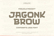 Jagonk Brow - Display Font, a Handwritten Font by trabaskriya (Thumbnail 1 of 9)