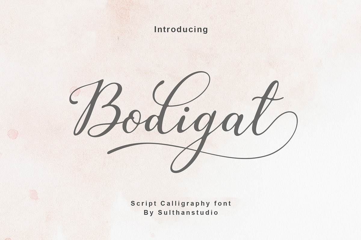 Bodigat, a Font by Sulthan Studio (Photo 1 of 10)
