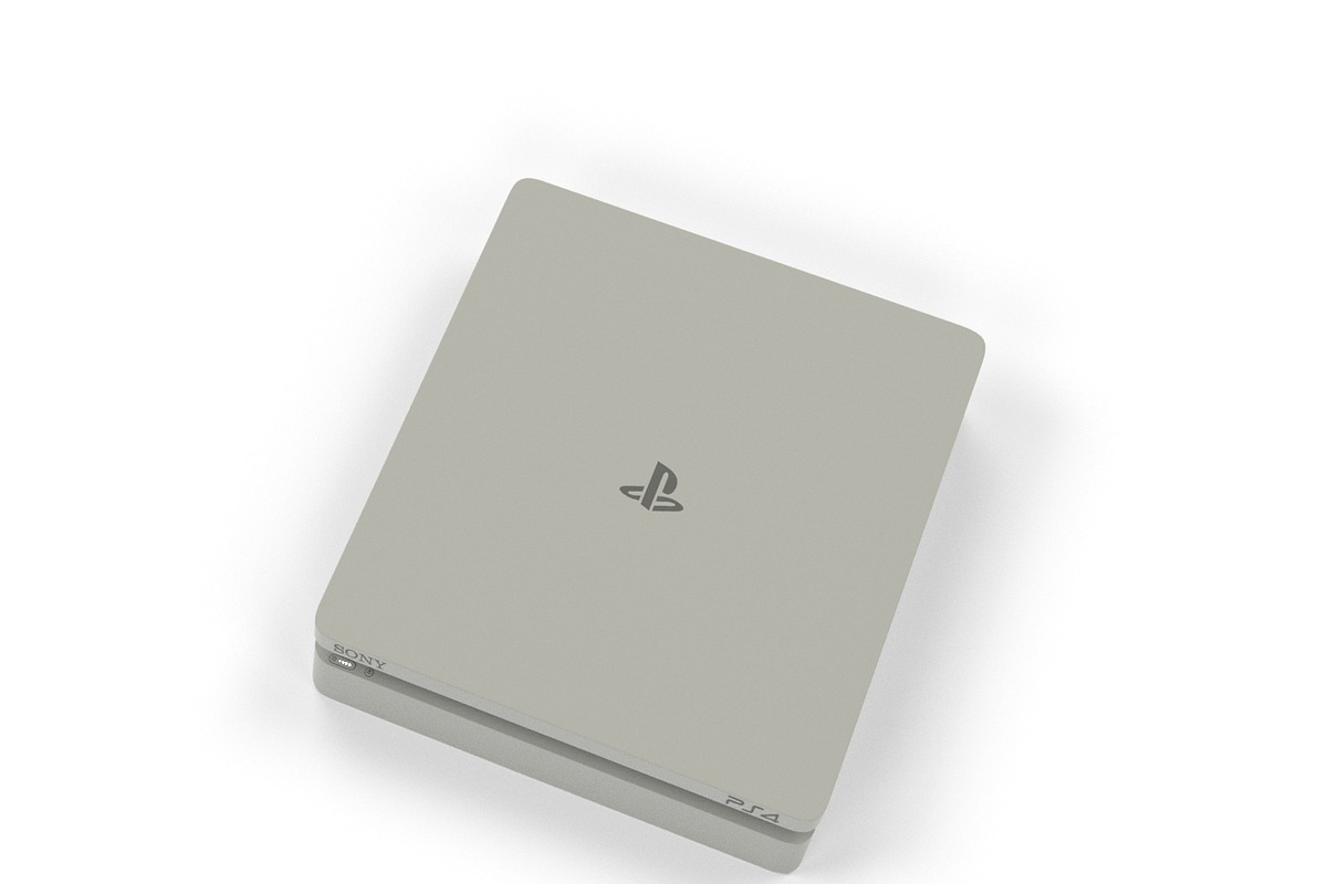 Sony PlayStation Slim (White), an Object 3D Model by Tedi Permana (Photo 4 of 6)