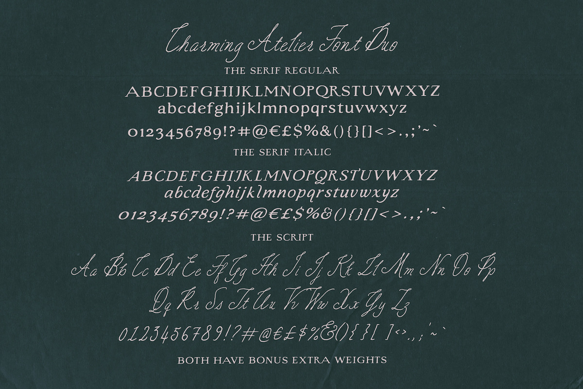 The Charming Atelier Font Duo, a Handwritten Font by Nicky Laatz (Photo 27 of 27)