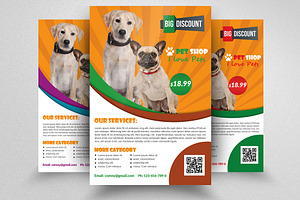 Pet Shop Business Flyer Template