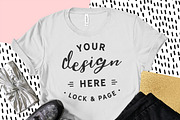 Bella Canvas 3001 Graphic Mockups, a Shirt Mockup by lock and page (Thumbnail 5 of 65)