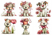 Whimsical Spring Funny Dog Clipart, an Illustration by Daily.Designs (Thumbnail 7 of 7)