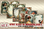 Afro Alice in Wonderland-1, a Person Illustration by CraftArtStory (Thumbnail 5 of 5)