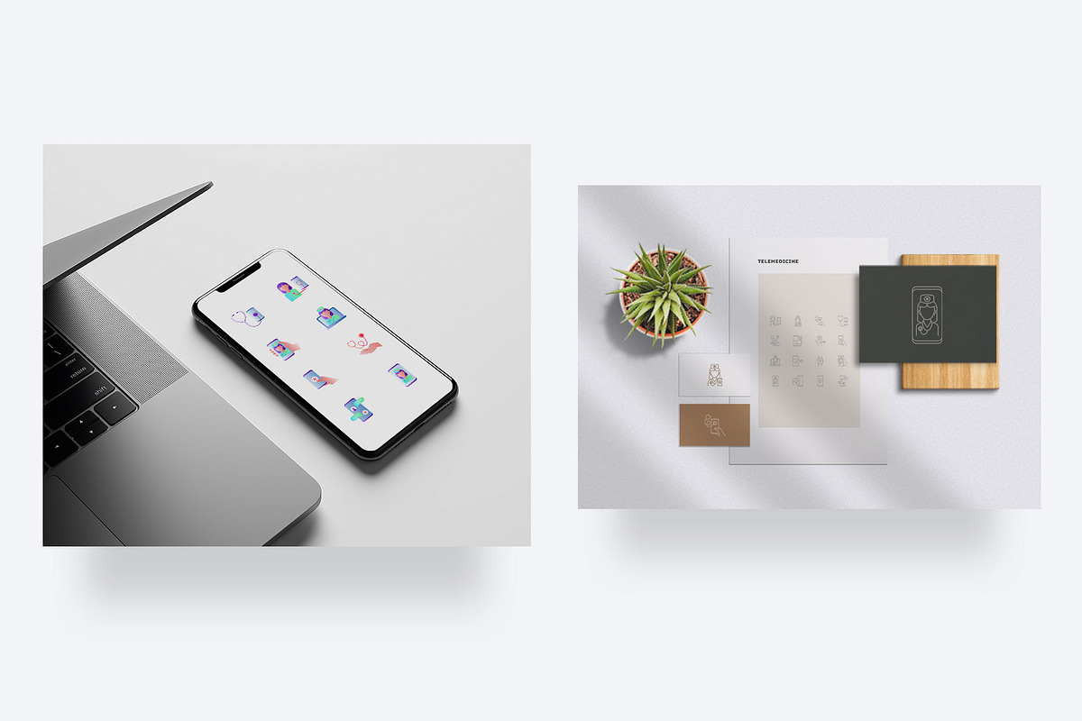 Telemedicine | 32 Icons Set, an Outline Icon by Marina Silence (Photo 8 of 17)