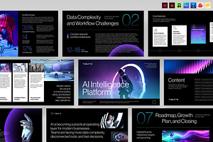 AI Artificial Intelligence Themed, a Presentation Template by BrandPacks