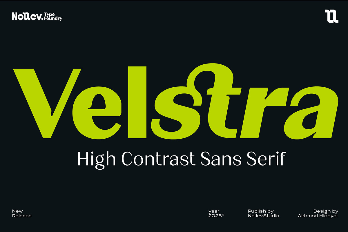 Velstra – Modern Sans Serif Font, a Sans Serif Font by Nollev (Photo 1 of 12)