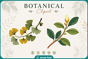 Boho Botanical Leaves Clipart Bundle, a Nature Photo by Actual Pixel (Thumbnail 12 of 21)