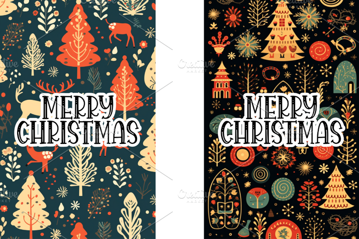 Christmas Card Design Bundle 14, a Card Template by Jay Major Designs (Photo 5 of 10)