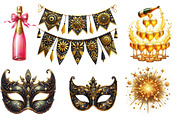 Happy New Year 2025 Clipart, an Illustration by Designworld (Thumbnail 2 of 5)