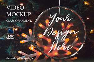 Glass Ornament Mockup Video