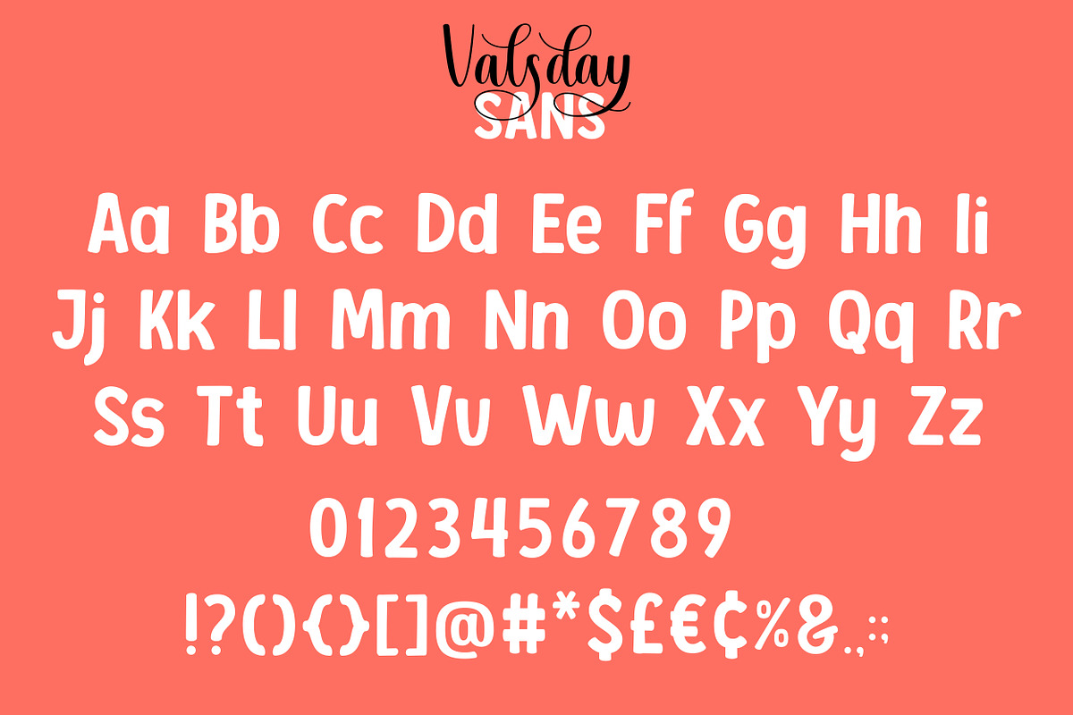 Valsday - Script and Sans Serif, a Script Font by Konstantine Studio (Photo 18 of 20)