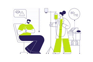 Hypertensive crisis emergency help, a Healthcare Illustration by Visual Generation