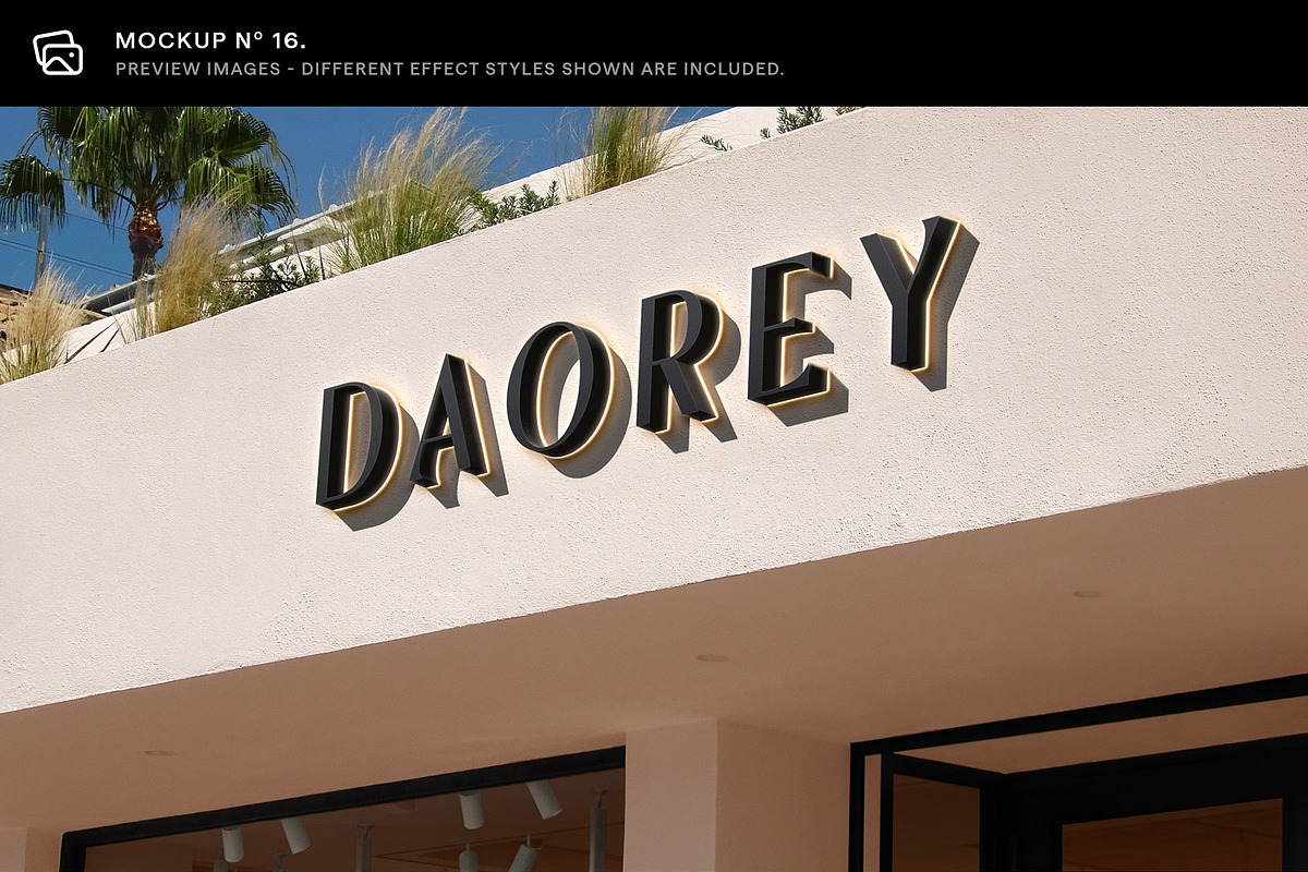 30 Signs & Facade Logo Mockups - V4, an Advertising Mockup by Asylab (Photo 23 of 38)