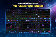250+ Dots Neon Light Overlay Effects, an Object Graphic by Mikel Blazgad (Thumbnail 7 of 10)