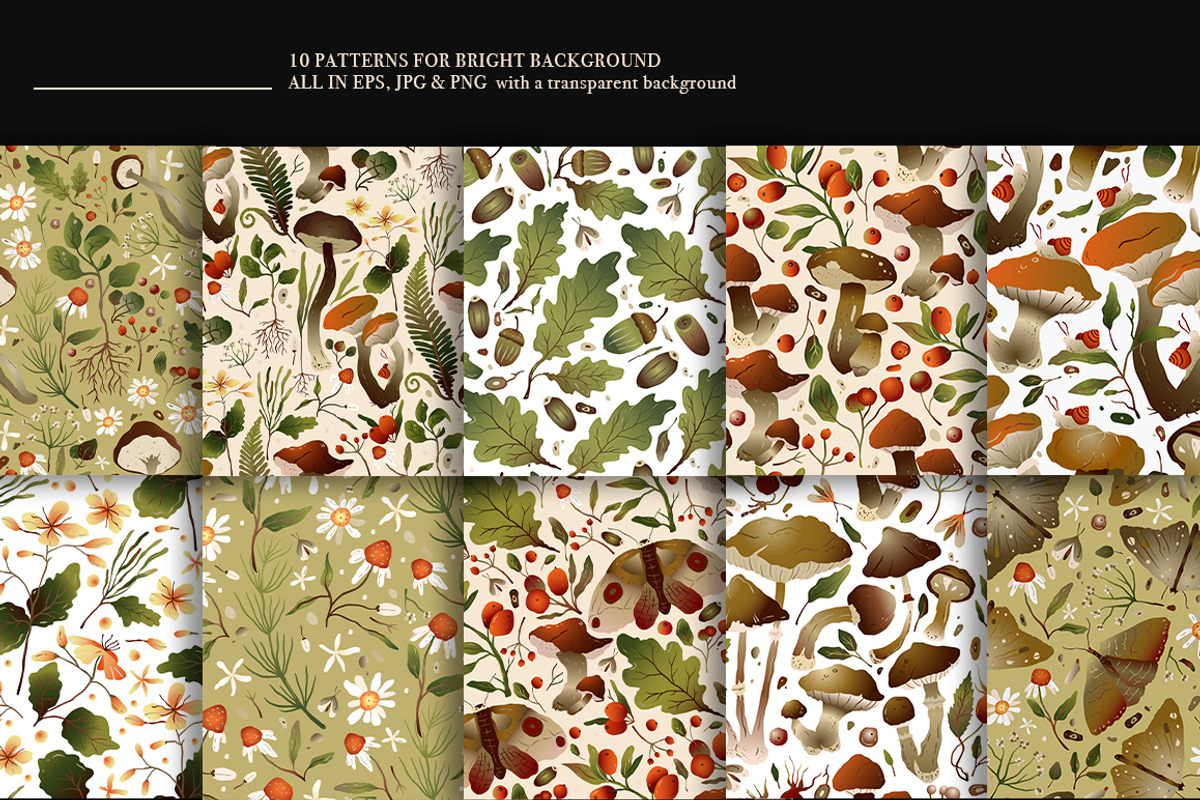 Autumn Forest. Big Graphic Set., a Decorative Illustration by Red Ink (Photo 8 of 10)