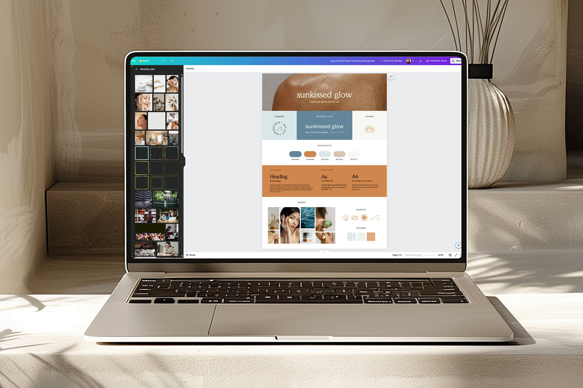 Skincare Brand Board, a Branding & Logo Template by Creatif Foundry (Photo 2 of 6)