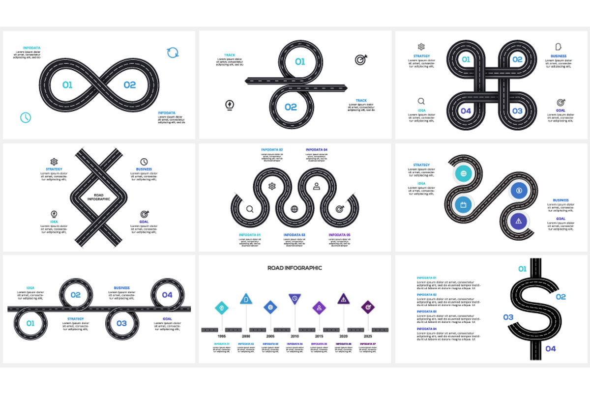 Road Presentation Canva Template preview 6