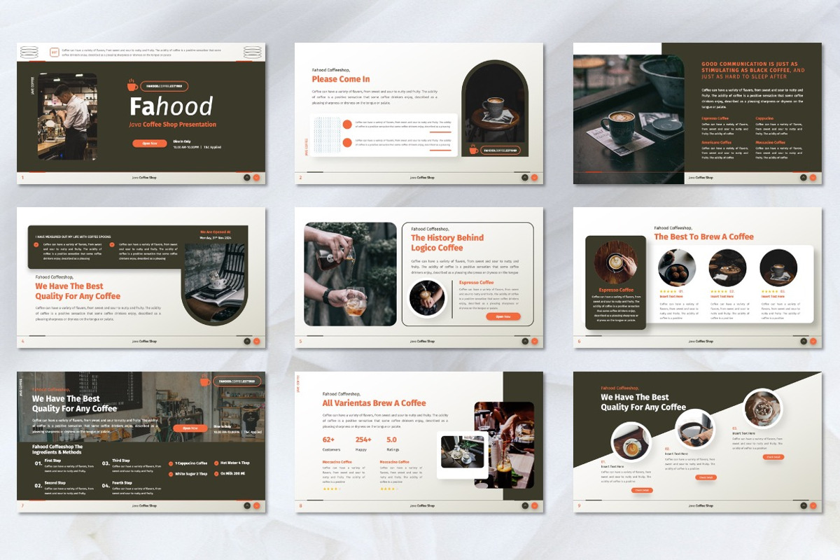 Fahood - Coffee Shop Googleslide, a Presentation Template by Dhabee (Photo 5 of 7)