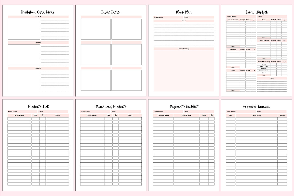 2024-25 Event & Party Planner, a Stationery Template by Shumaya (Photo 8 of 9)