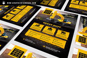 Construction Equipment Rentals Flyer, a Flyer Template by GraphicDiamonds (Thumbnail 2 of 6)