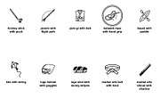 Olympic & niche sports Icon Set, an Outline Icon by Nurlan's shop (Thumbnail 4 of 6)