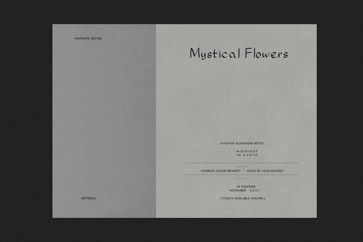 Mystical Florals - font + graphics, a Handwritten Font by Ashiya Pixel (Photo 5 of 6)