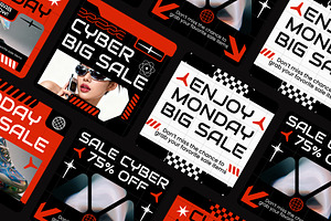 Cyber Monday Social Media, a Social Media Template by Loin Studio