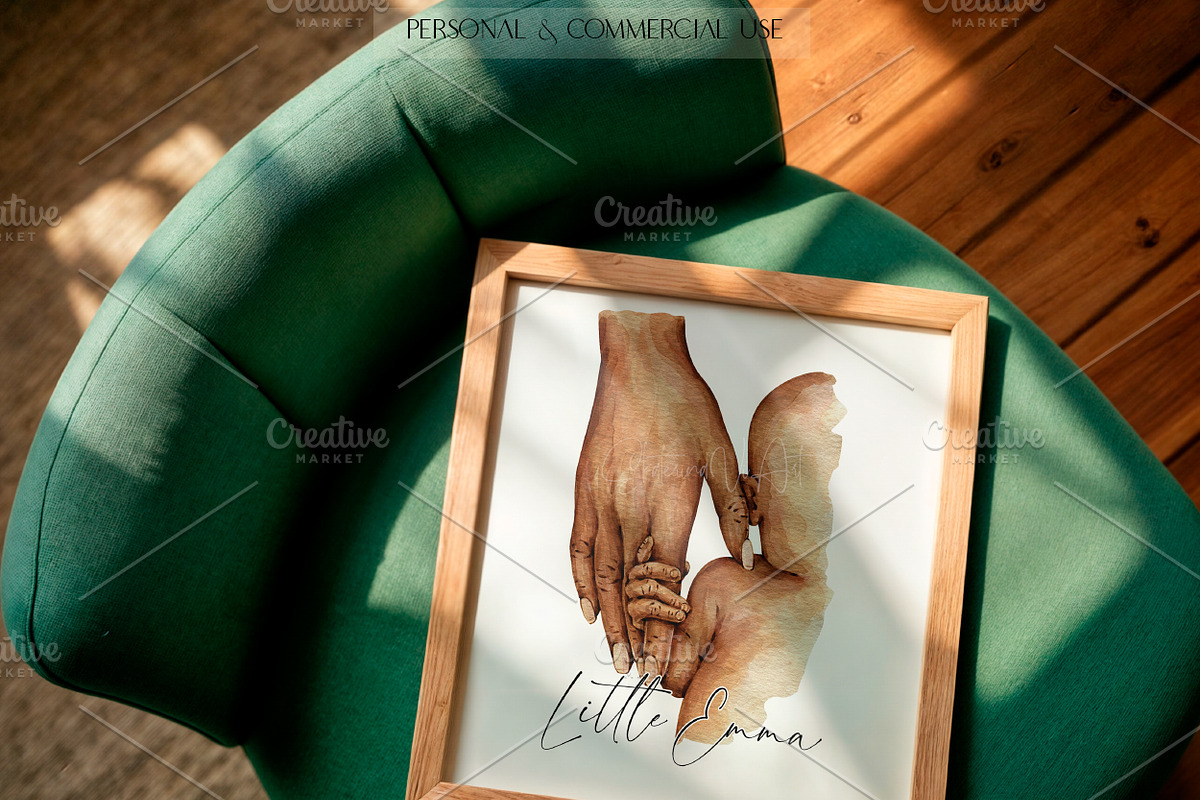 Newborn and Mother's Hand, an Illustration by EkaterinaViArt (Photo 3 of 5)