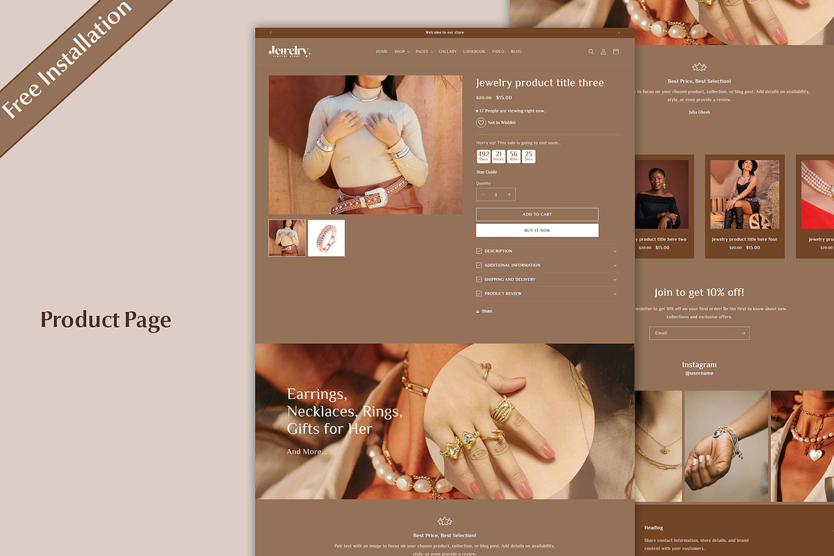 Jewelry Shopify Theme | Jewelry Store preview 6