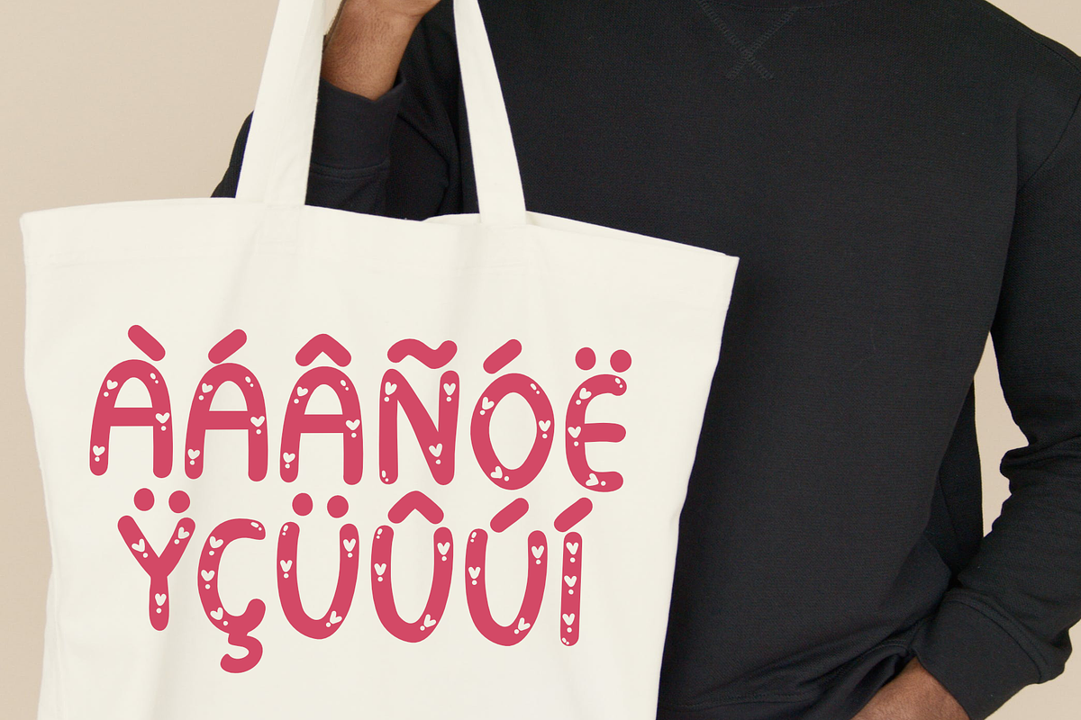 Cute love font, a Handwritten Font by JJuta (Photo 2 of 6)