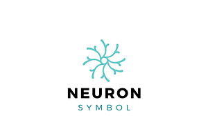 Neuron Symbol Logo Design, a Branding & Logo Template by AlvinStd
