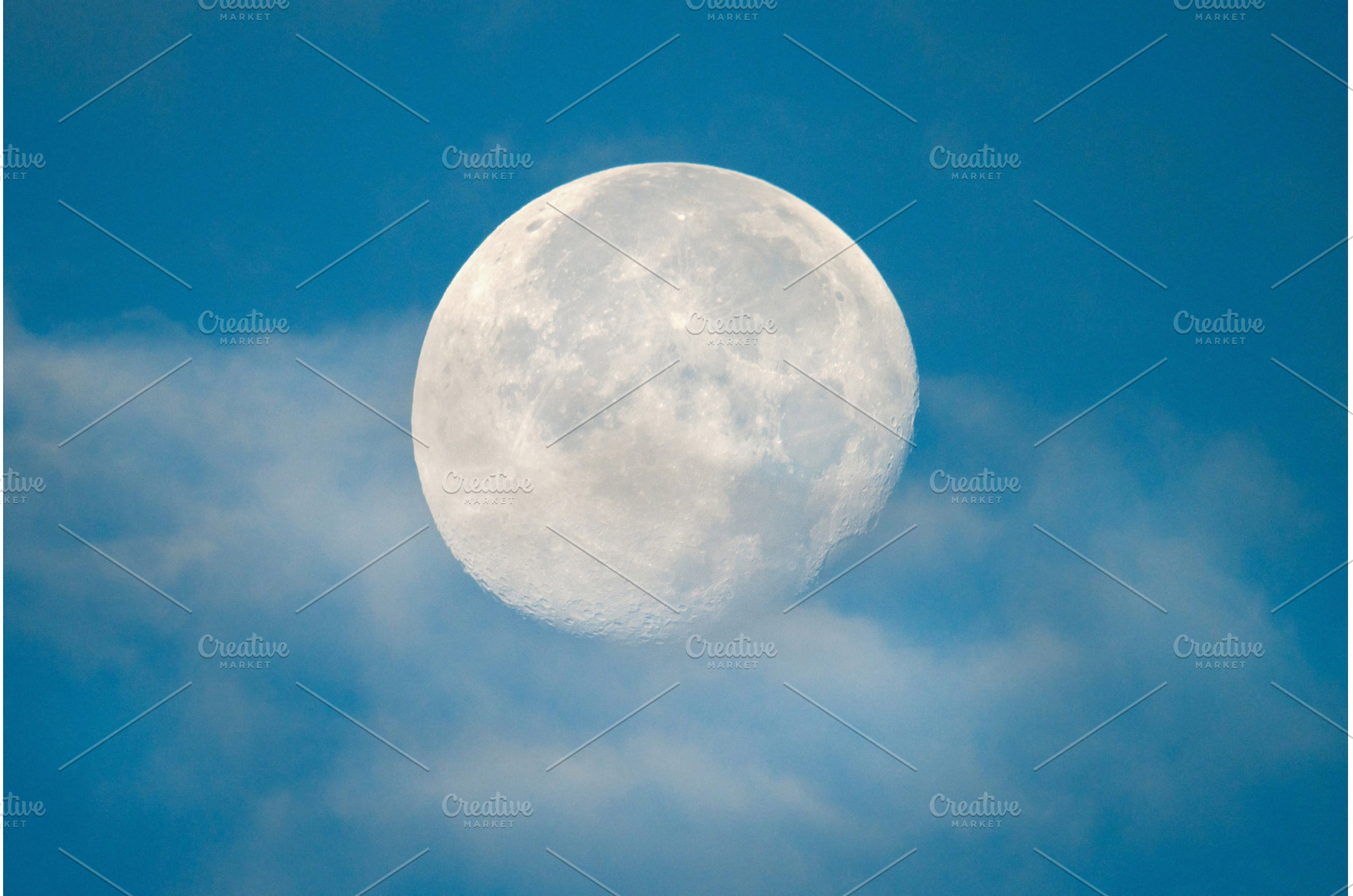 Detailed close-up of a full moon at, a Nature Photo by Pakosta