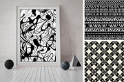 48 seamless black mix modern pattern, a Pattern Graphic by ARTOZEN DIGITAL (Thumbnail 6 of 15)