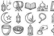 Ramadan and Eid Icons, an Object Graphic by nikagraphic (Thumbnail 3 of 3)
