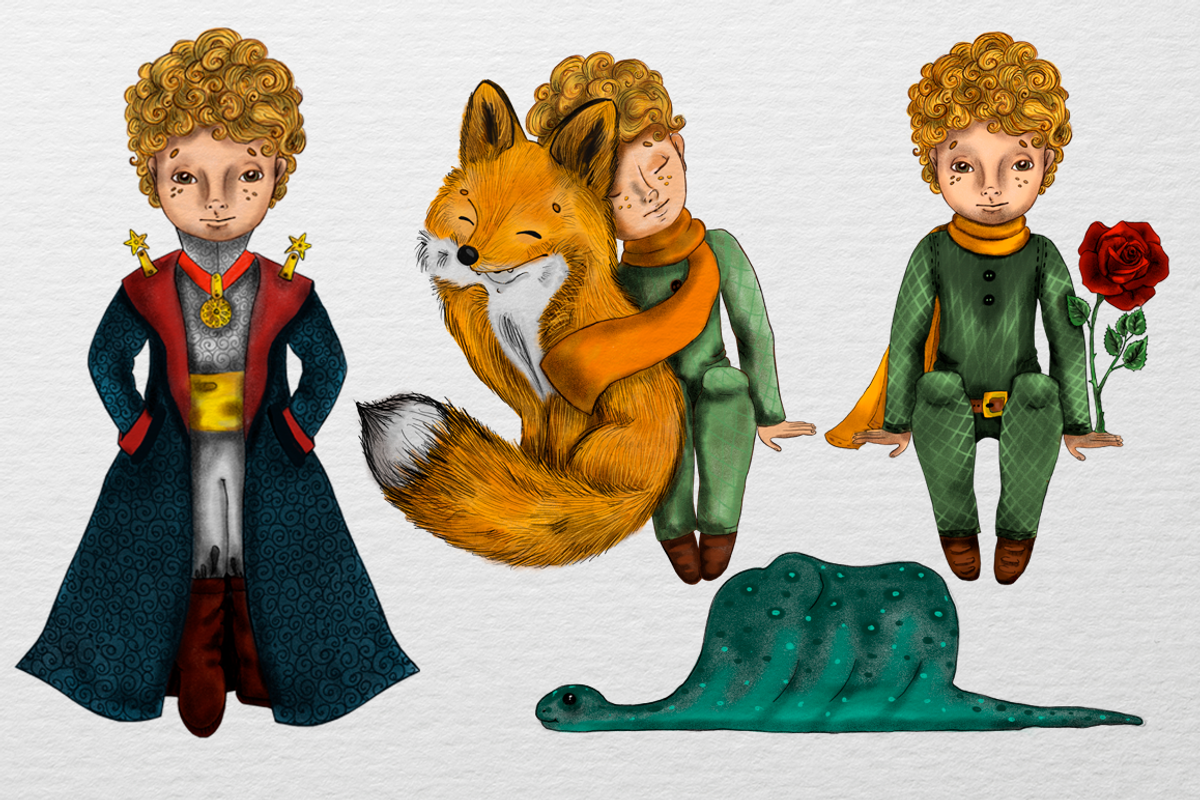 A Little Prince. Fairy tale., a Texture Illustration by Kseniia (Photo 8 of 18)