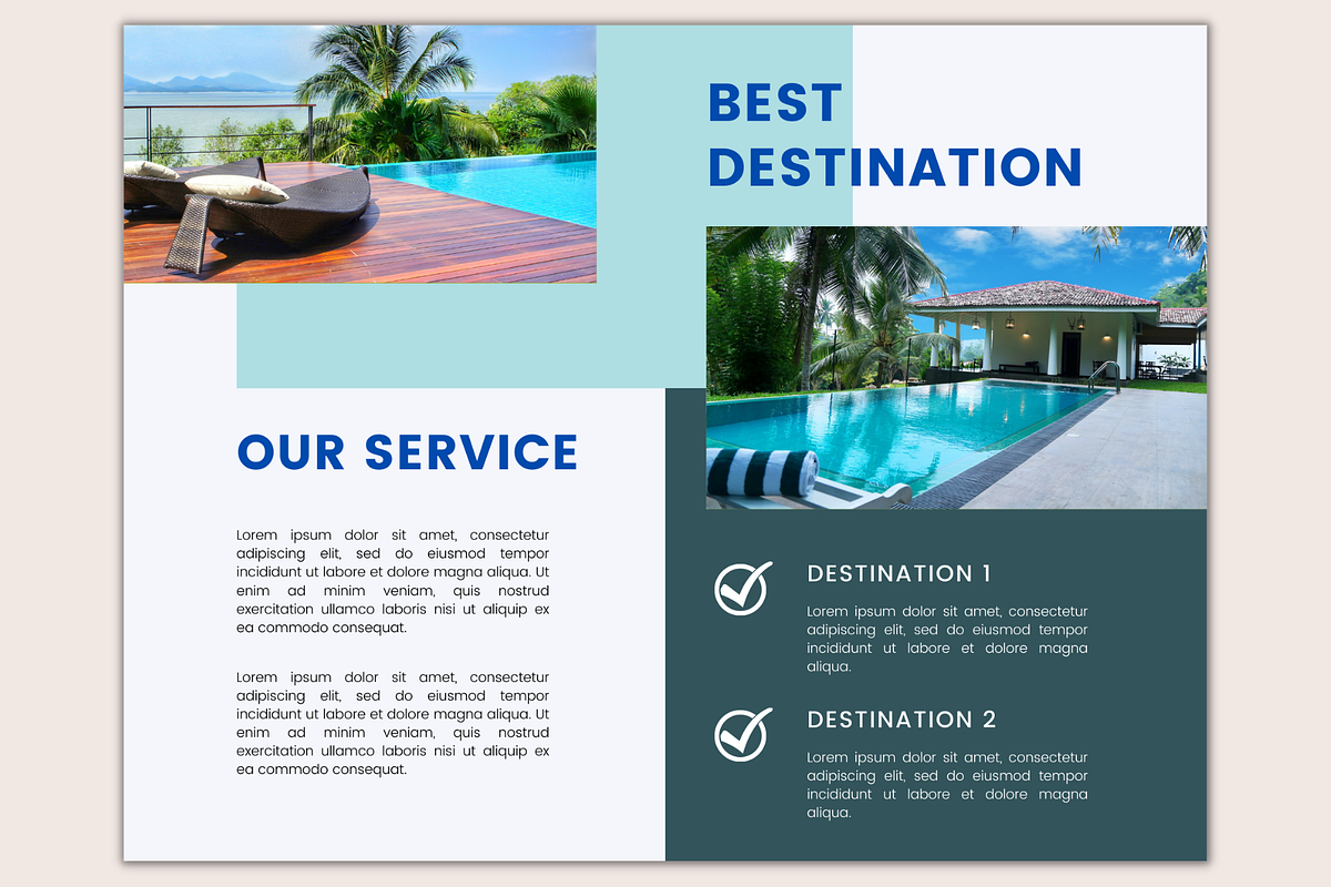 Minimalist Vacation Bi-Fold Brochure, a Brochure Template by Daily Creative (Photo 2 of 5)