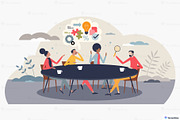 Office Life Vector Illustration Set, a Work Illustration by VectorMine (Thumbnail 10 of 16)