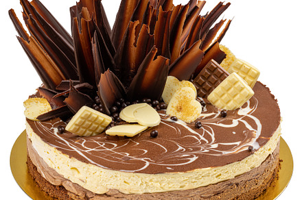 Layered chocolate cake, a Background Photo by Grafvision photography