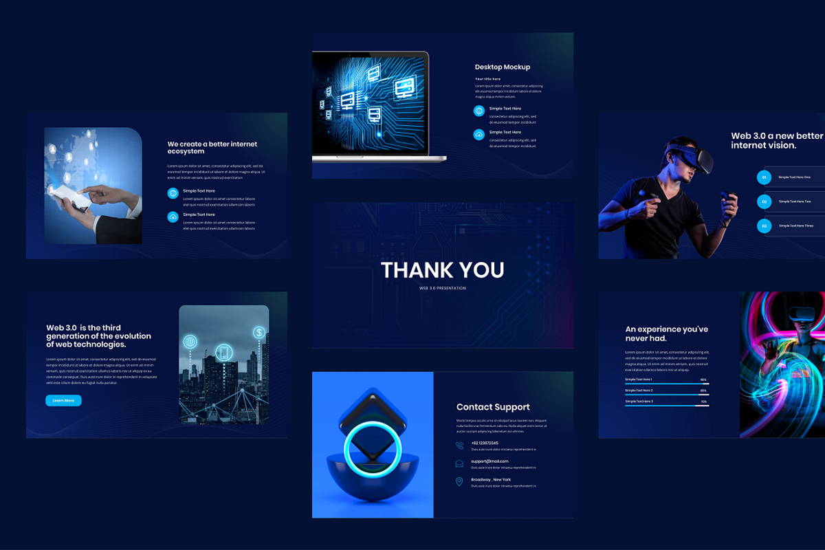 WEB 3.0 Powerpoint Template, a Presentation Template by Biwarastudio (Photo 4 of 5)