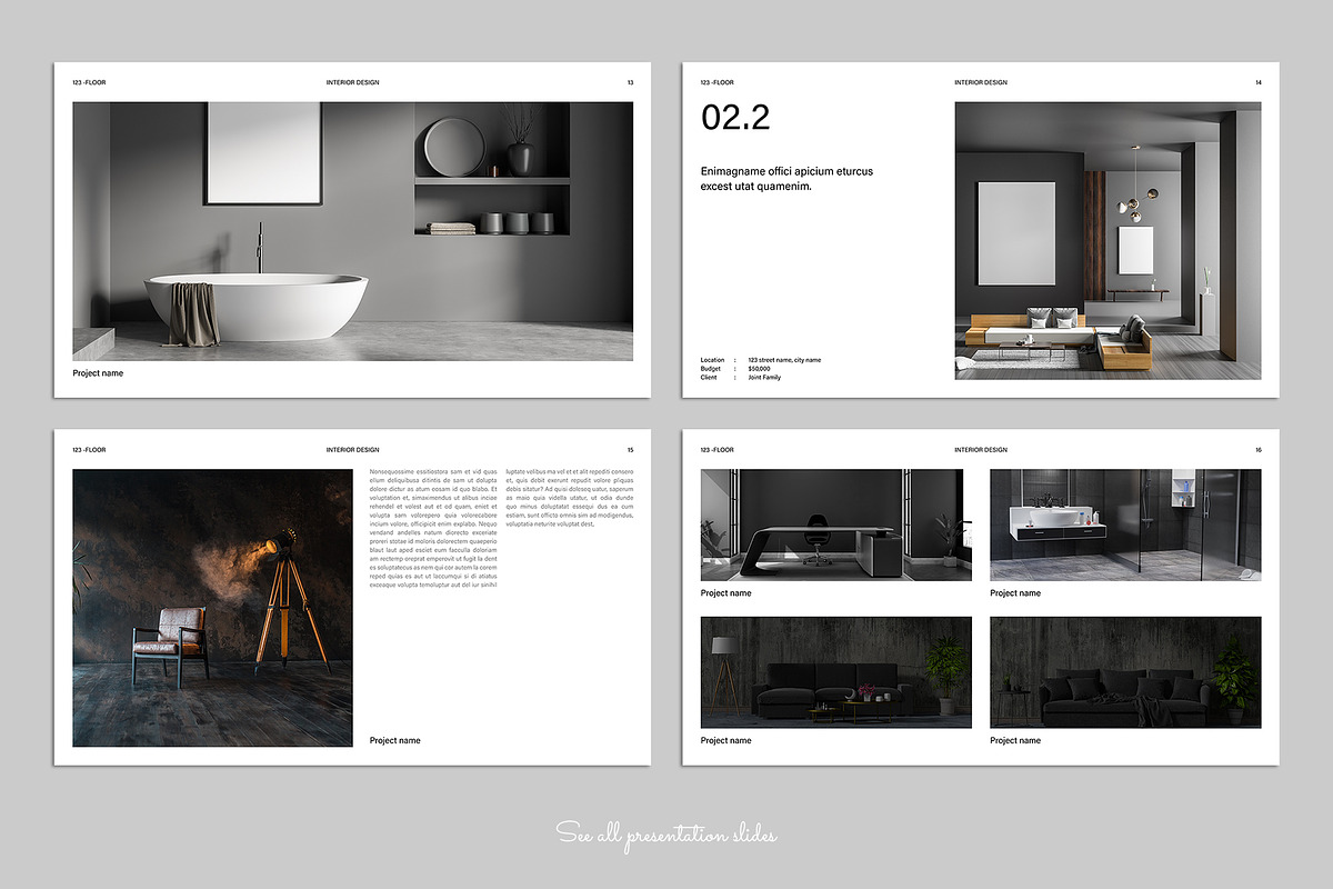 Interior Design Presentation Canva, a Presentation Template by ...