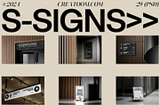 S-Signs mockups, an Advertising Mockup by Creatoom (Thumbnail 1 of 10)