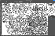 Viking Yggdrasil Coloring Page, a Decorative Illustration by Abysm Internal (Thumbnail 4 of 4)