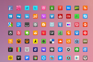 70 Sweet Social Icons, an Icon by KL-Webmedia