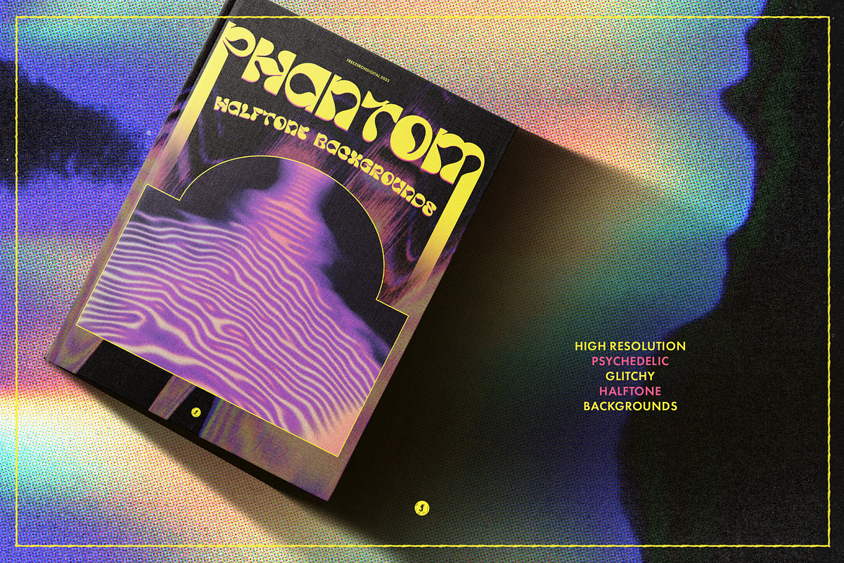 Phantom Halftone Backgrounds, a Background Graphic by Freezerondigital (Photo 11 of 11)