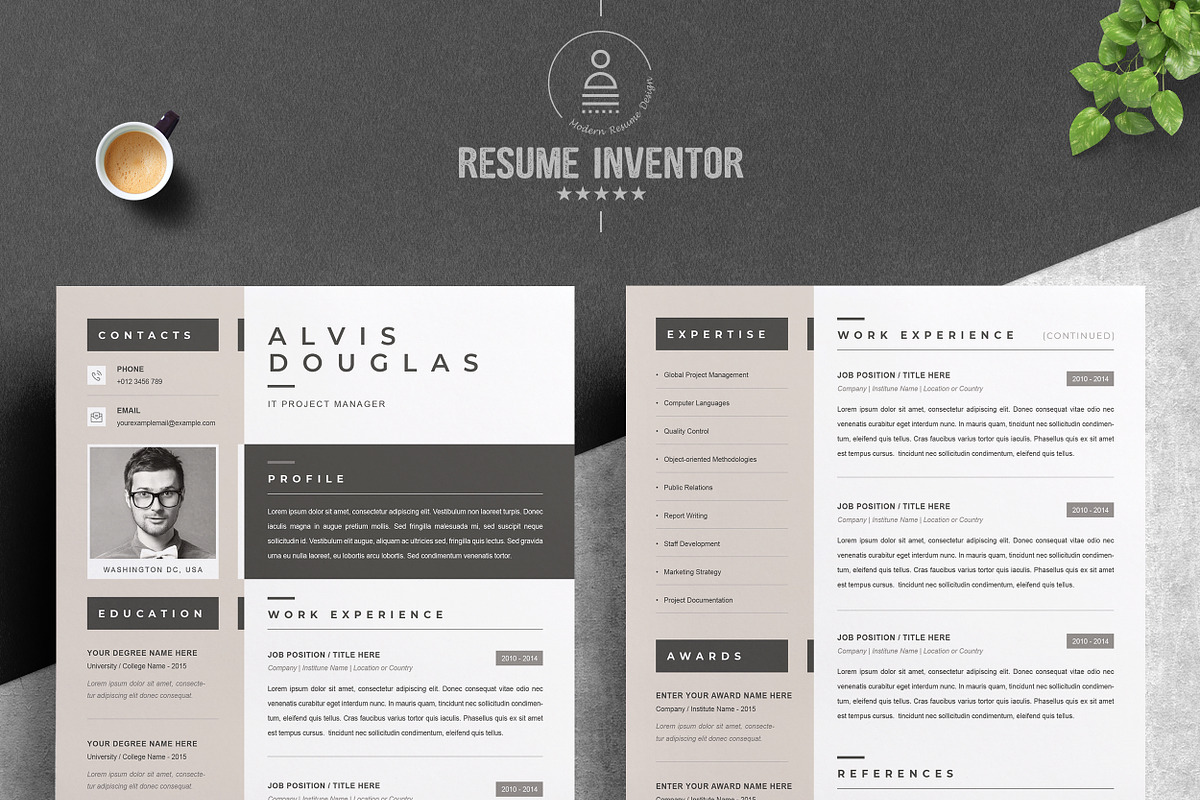 JOB WINNING RESUME - 50 TEMPLATES, a Resume Template by ResumeInventor (Photo 102 of 184)