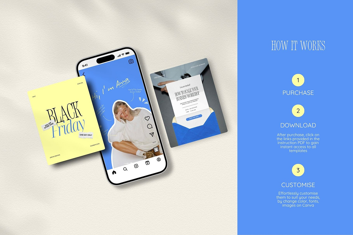 Bold Colorful Instagram Template preview 4