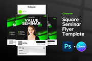 Seminar Digital Flyer | Canva & PSD, a Social Media Template by Vintage Impressions (Thumbnail 1 of 6)